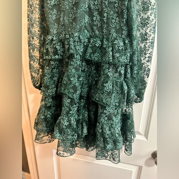 Rachel Parcell Lace Tiered Dress emerald green - Picture 4 of 4
